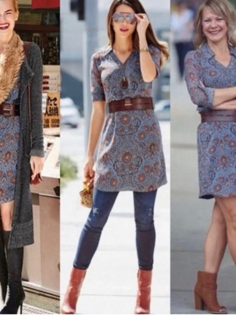 Cabi provincial shift tunic dress